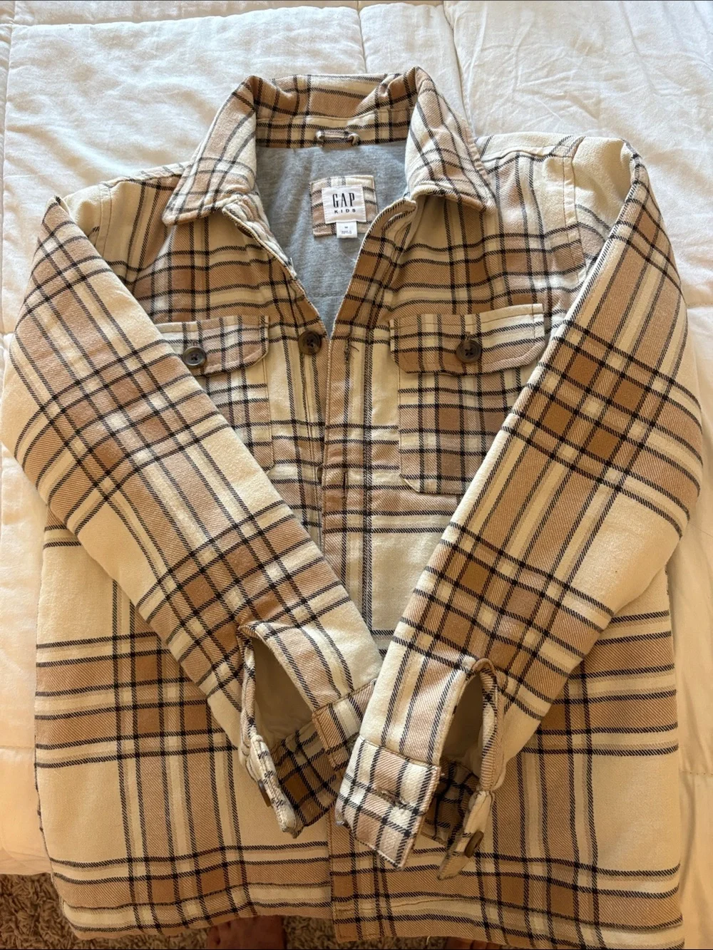 GAP cozy plaid